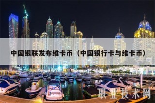 中国银联发布维卡币（中国银行卡与维卡币