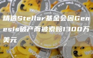 精选Stellar基金会因Genesis破产而被索赔1300万美元